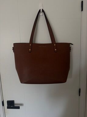 Poppy & Peonies Go Getter Tote Cognac